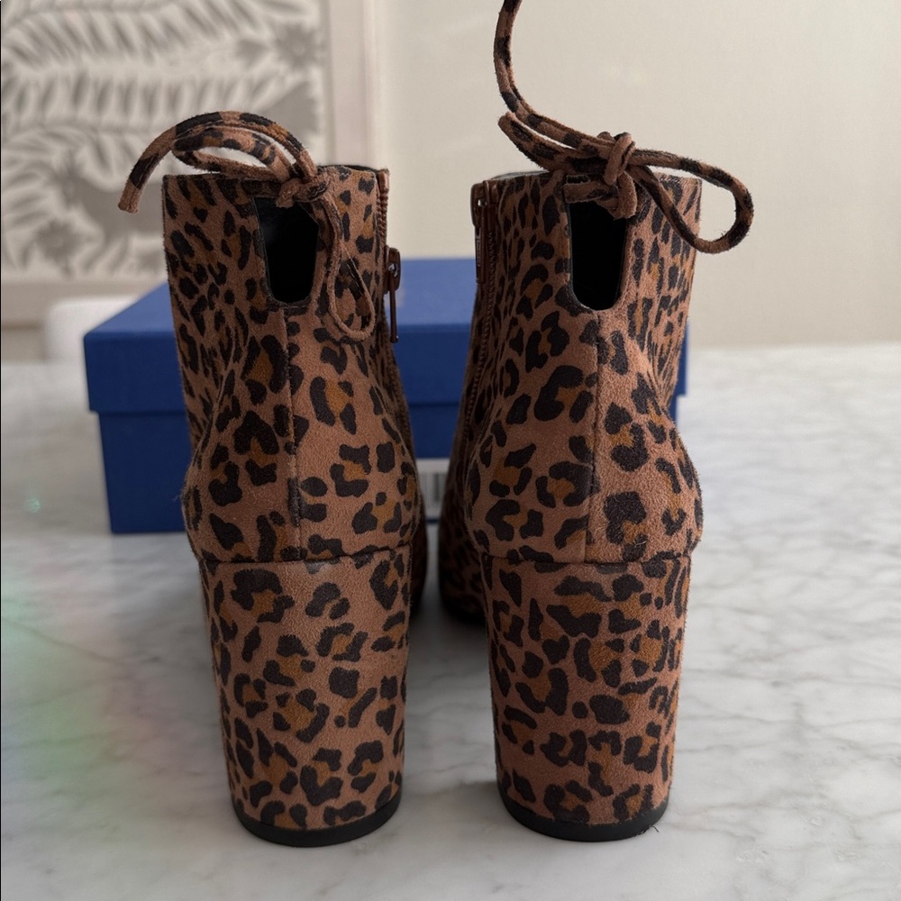 Stuart Weitzman Lofty Camel Brown Leopard Cheetah… - image 4